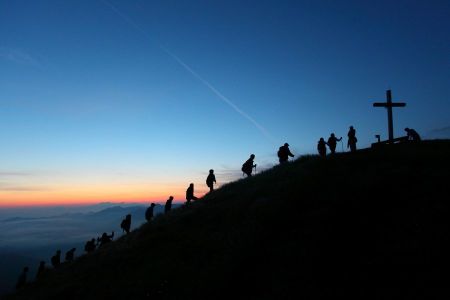 Sonnenaufgang am Kreuzkogel