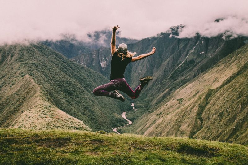 girl jump, unsplash