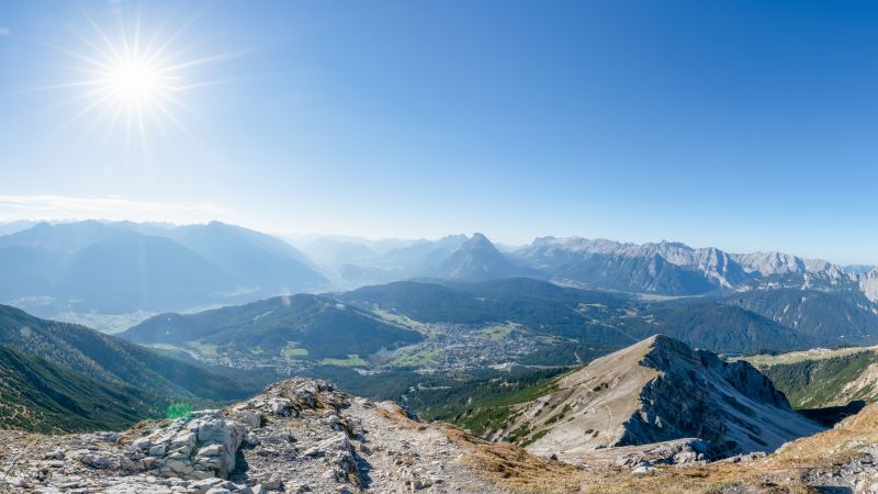 Olympiaregion Seefeld von Oben