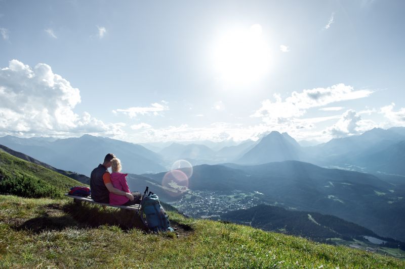 Seefeld-Rast mit Blick über die Region